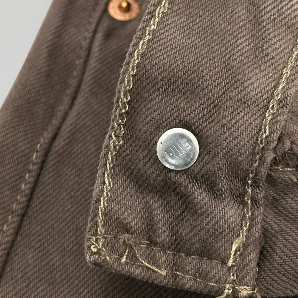 VTG 2000 Levi's 501 XX 29x32 USA MADE Jeans New Old Stock‎ BROWN Denim Y2K NWT
